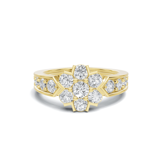 Cluster Floral Statement Ring