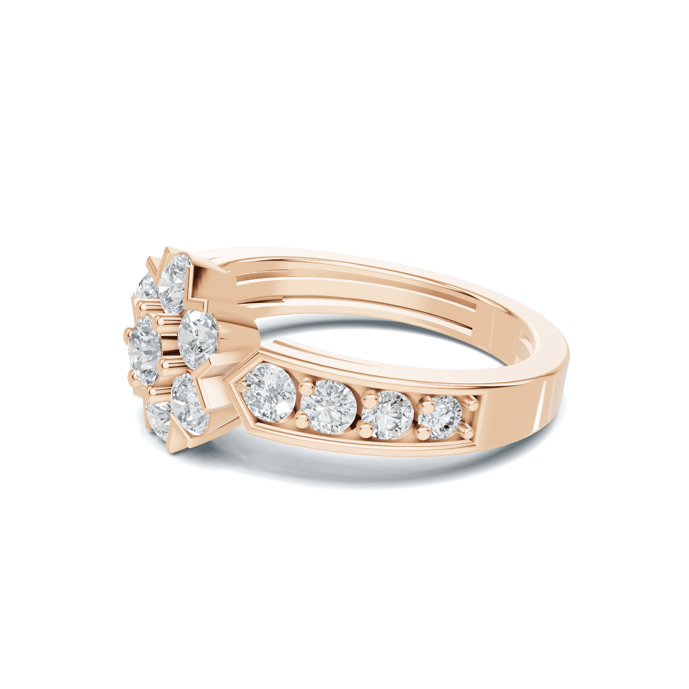 Cluster Floral Statement Ring