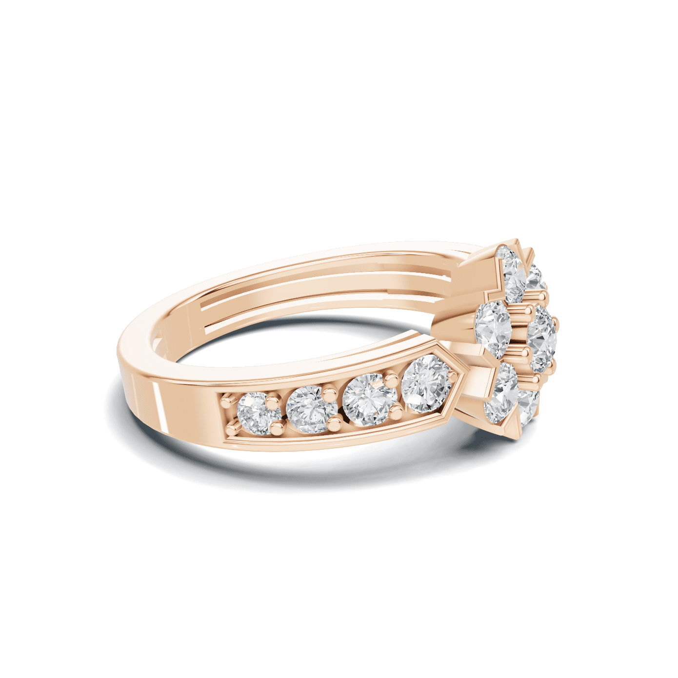 Cluster Floral Statement Ring