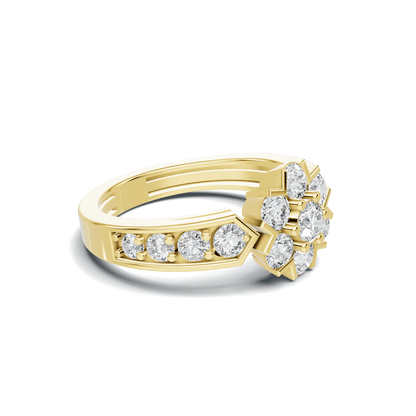 Cluster Floral Statement Ring