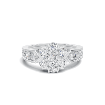 Cluster Floral Statement Ring