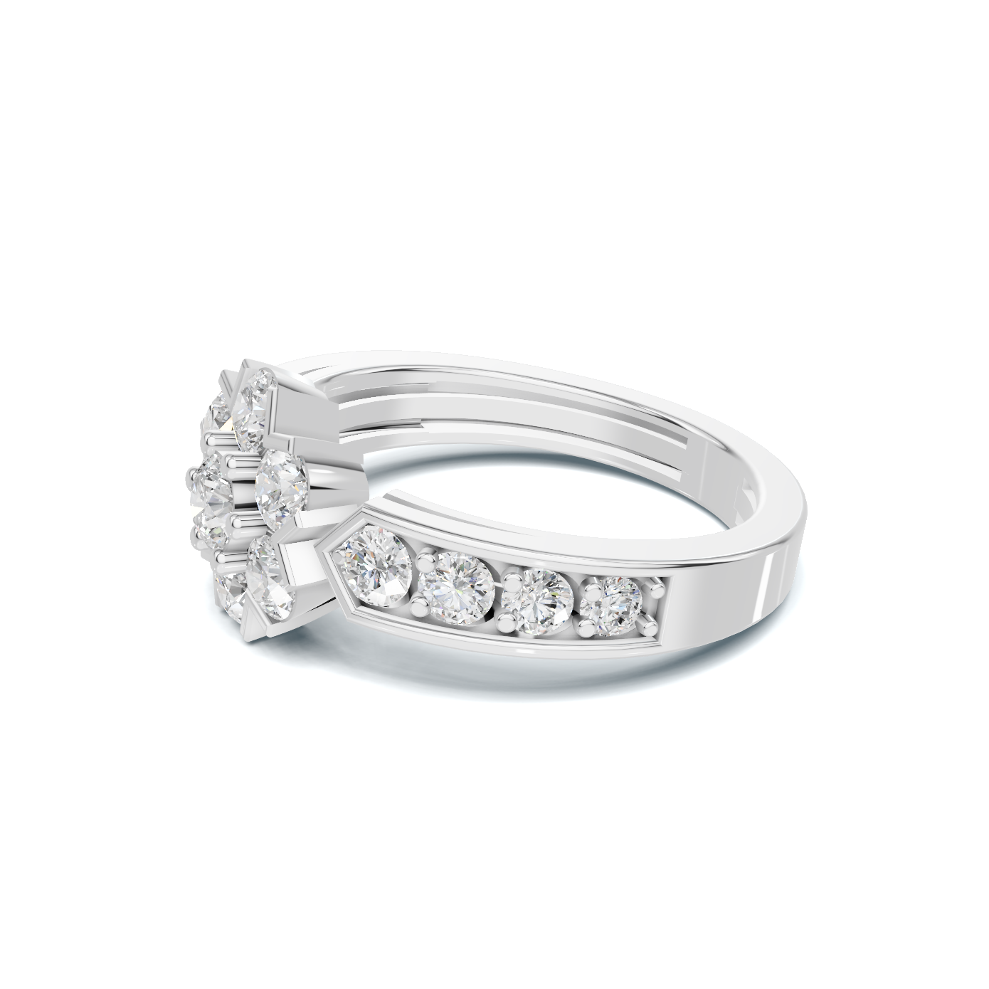 Cluster Floral Statement Ring