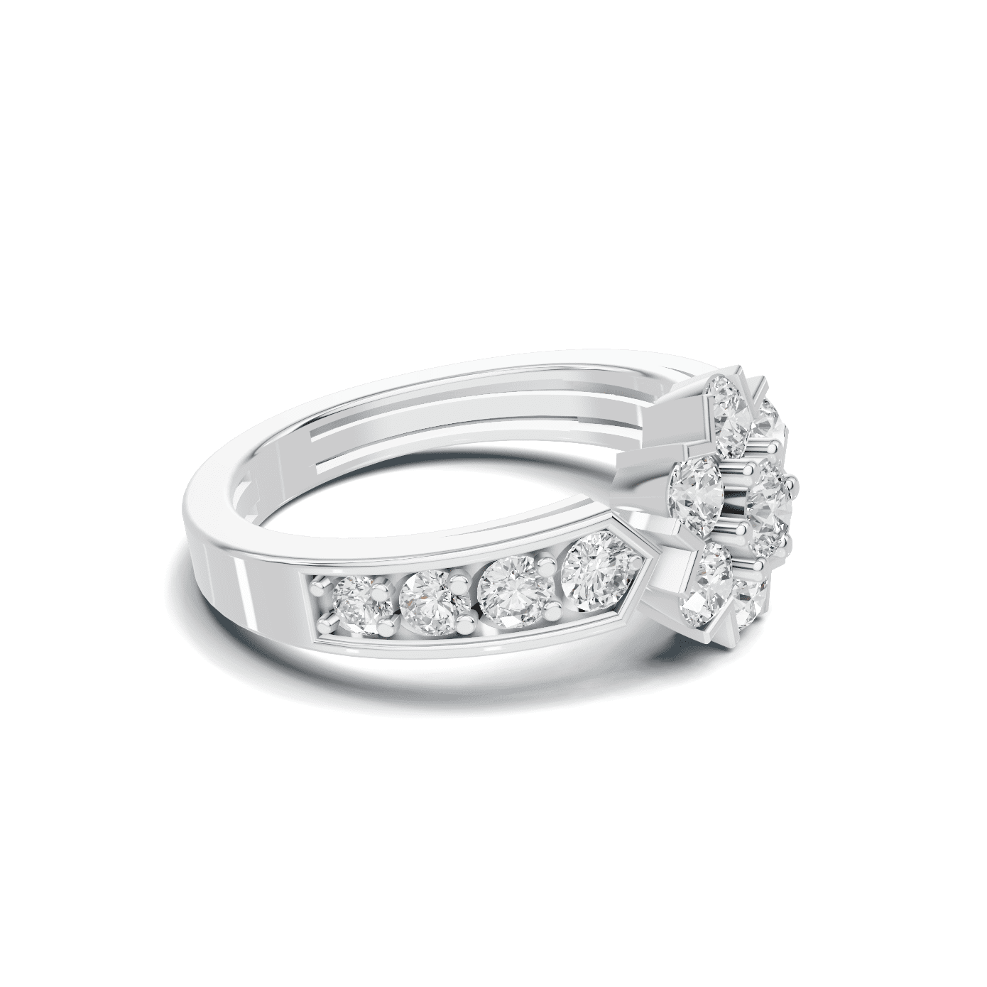Cluster Floral Statement Ring