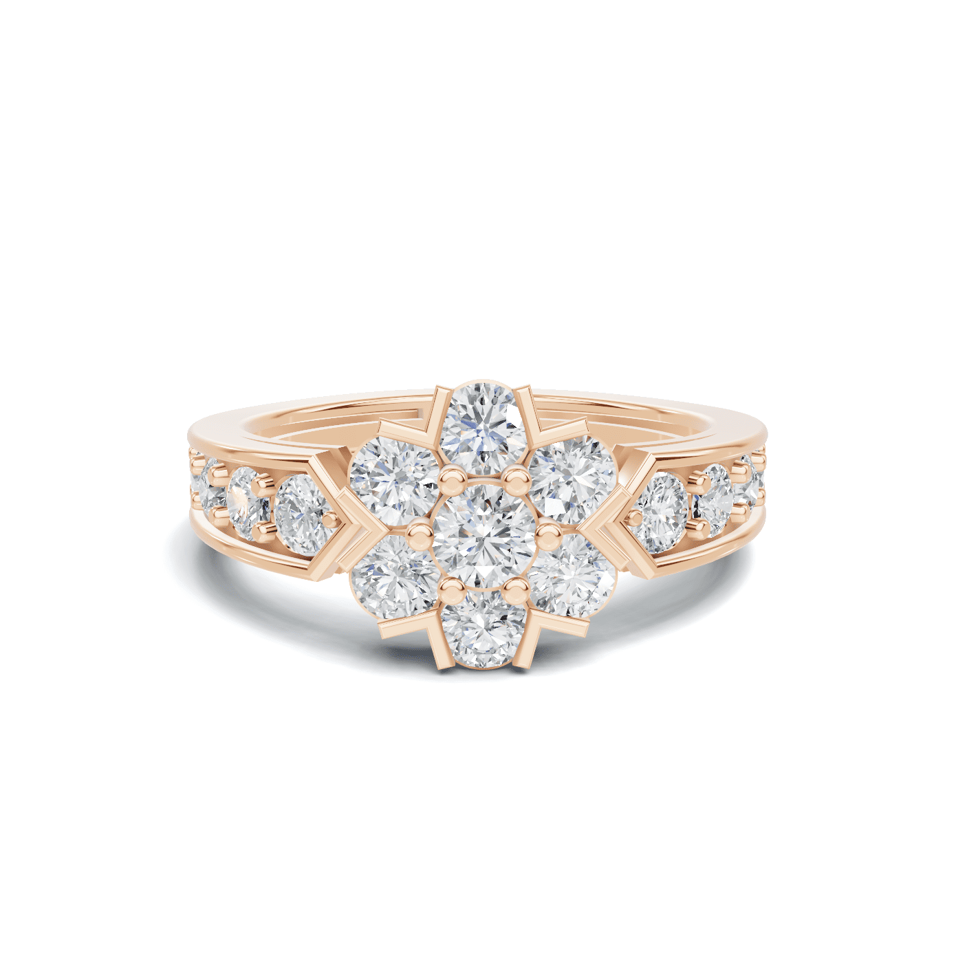 Cluster Floral Statement Ring
