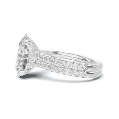 Crisscross Pave Band Ring