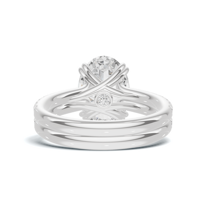 Crisscross Pave Band Ring