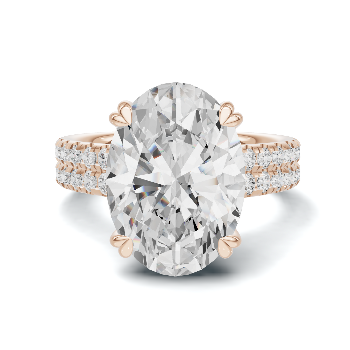 Crisscross Pave Band Ring