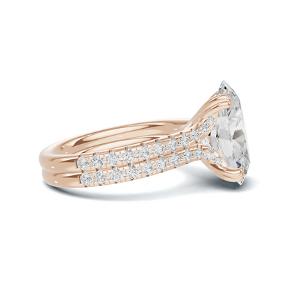 Crisscross Pave Band Ring