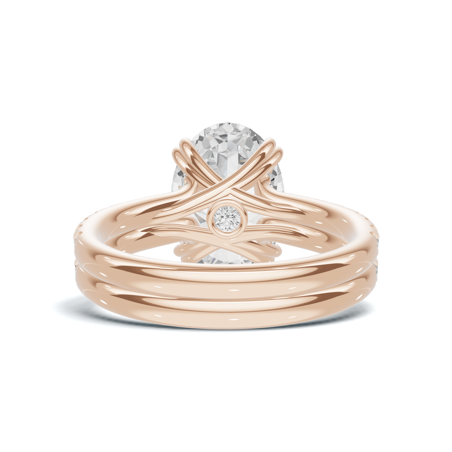 Crisscross Pave Band Ring