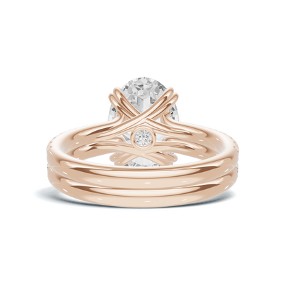 Crisscross Pave Band Ring