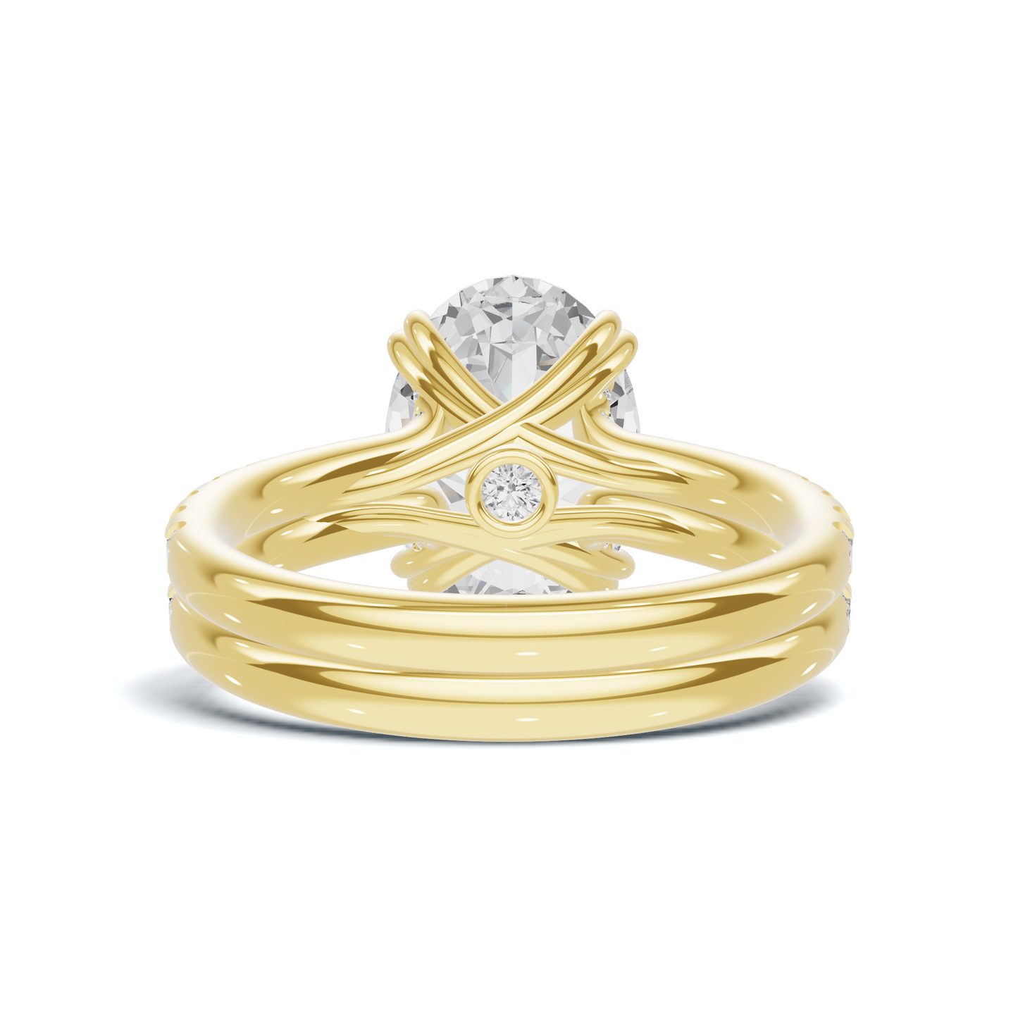 Crisscross Pave Band Ring
