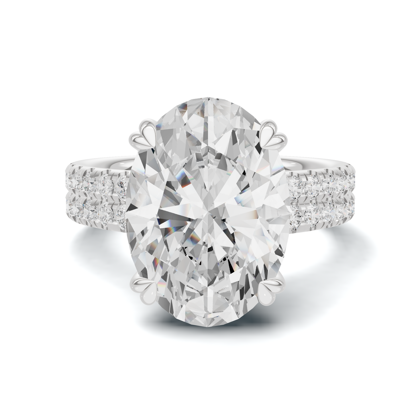 Crisscross Pave Band Ring