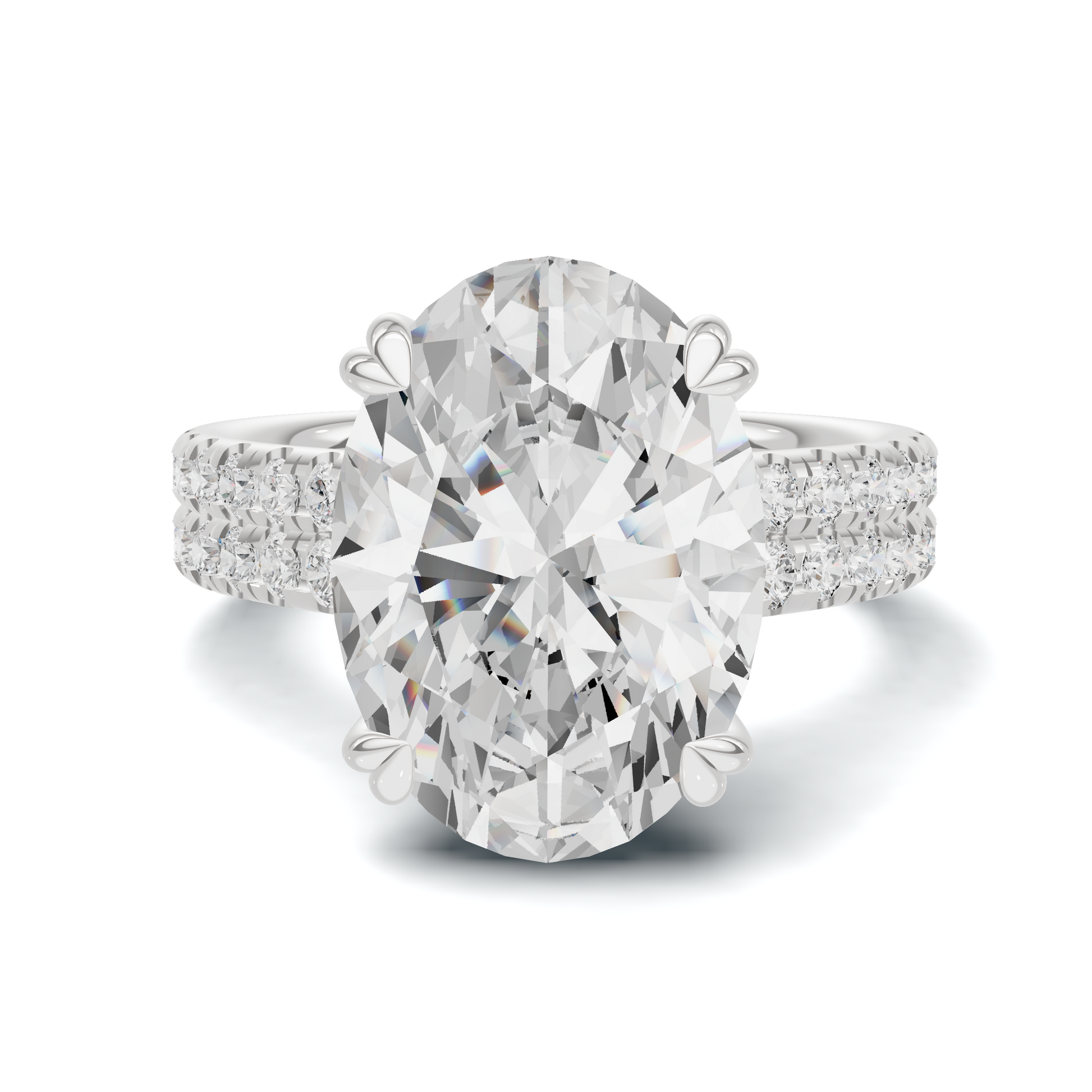 Crisscross Pave Band Ring