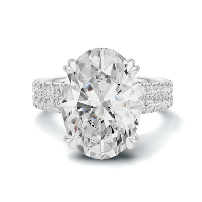 Crisscross Pave Band Ring