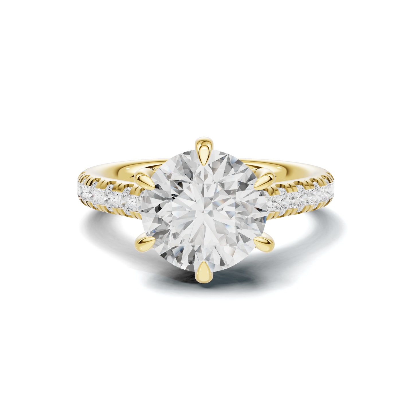 Crisscross Pave Setting Ring