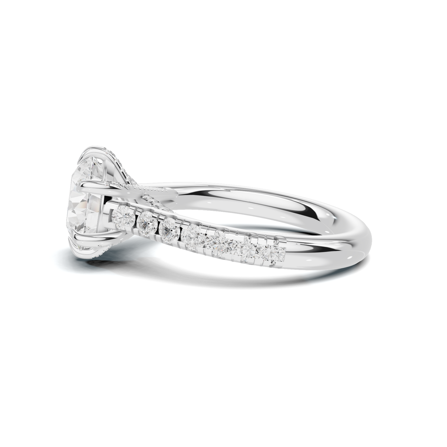 Crisscross Pave Setting Ring