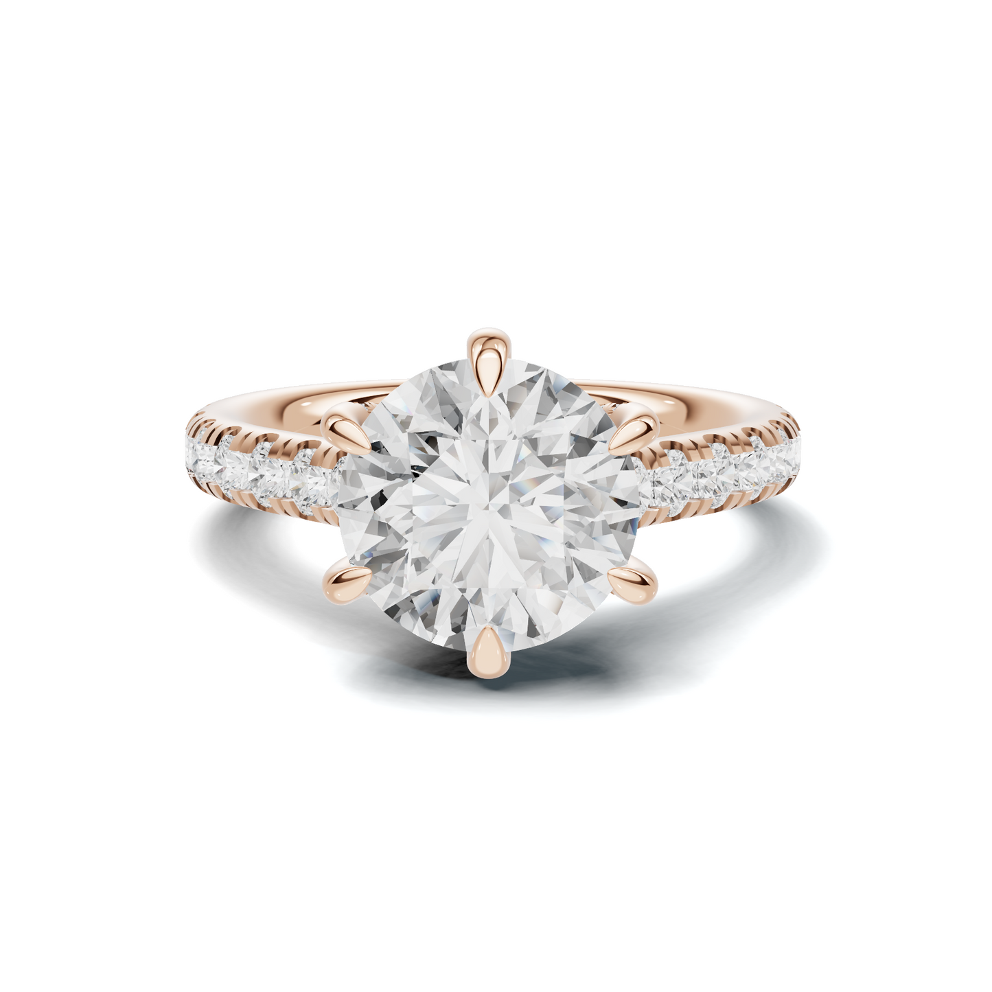 Crisscross Pave Setting Ring