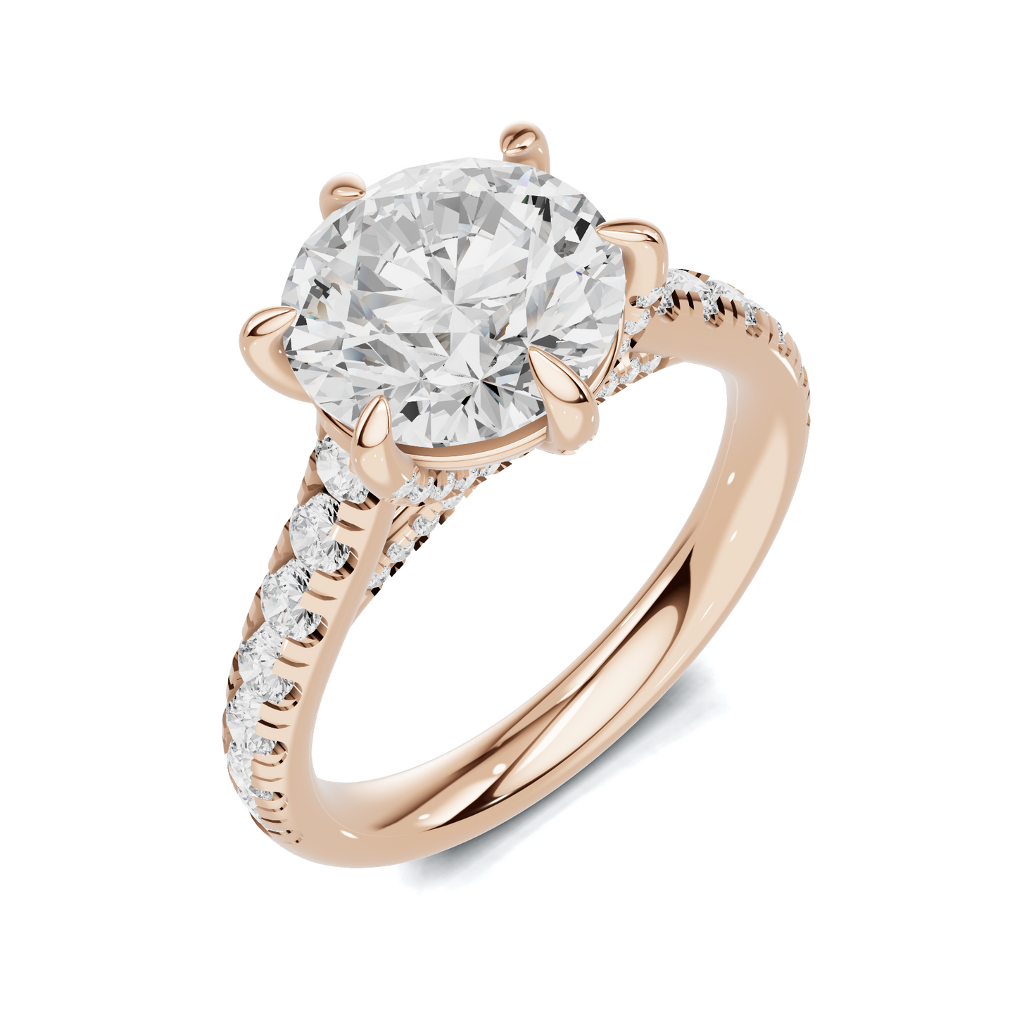 Crisscross Pave Setting Ring