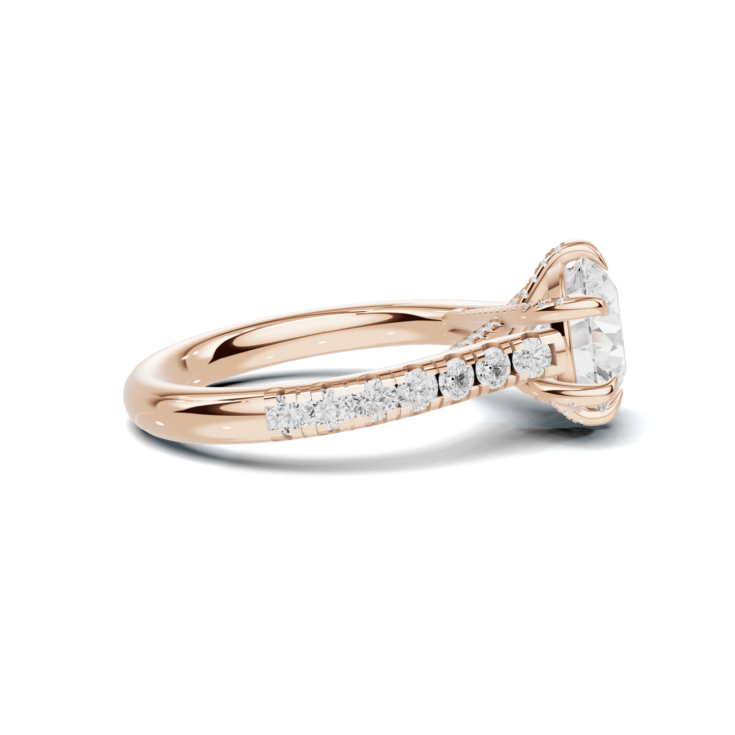 Crisscross Pave Setting Ring