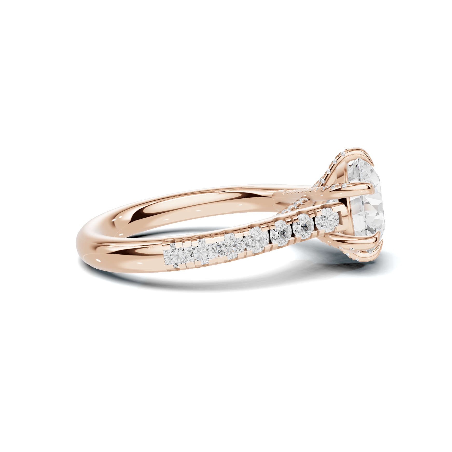 Crisscross Pave Setting Ring
