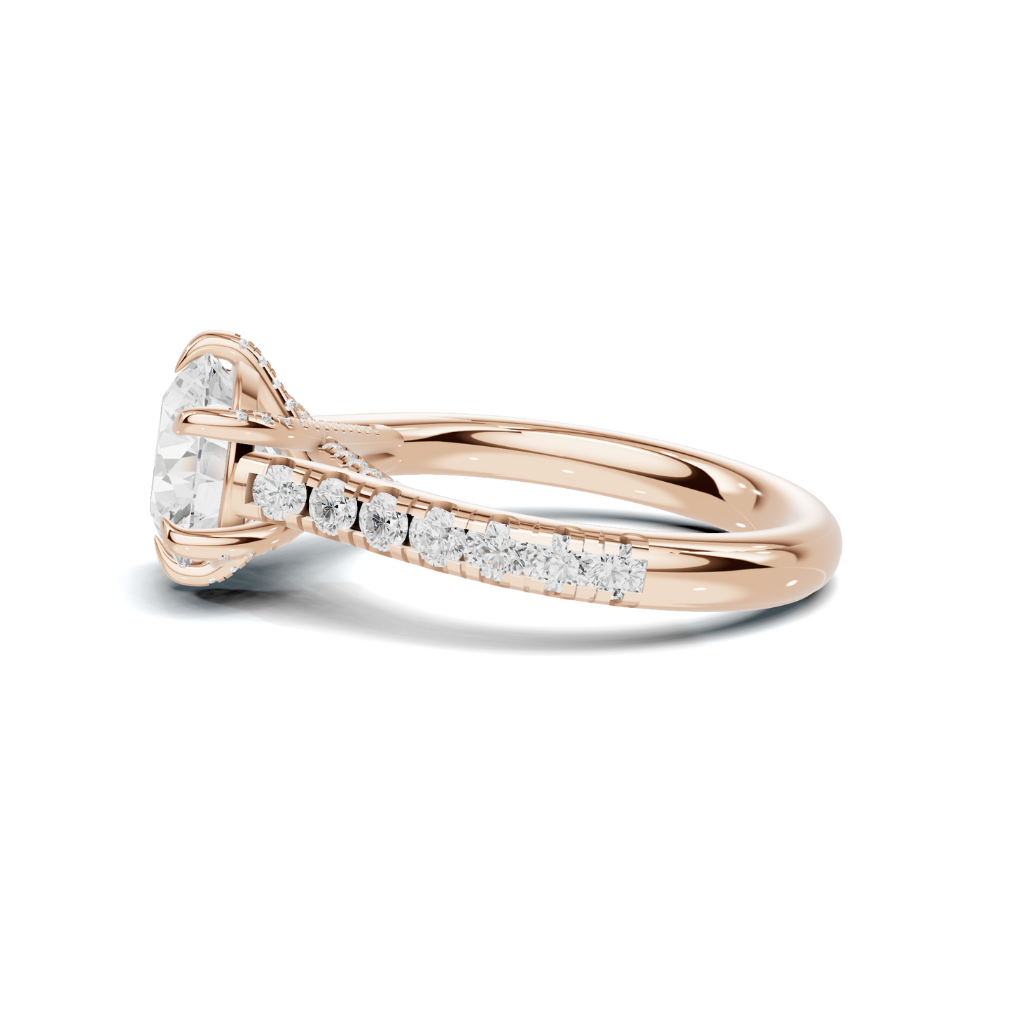 Crisscross Pave Setting Ring