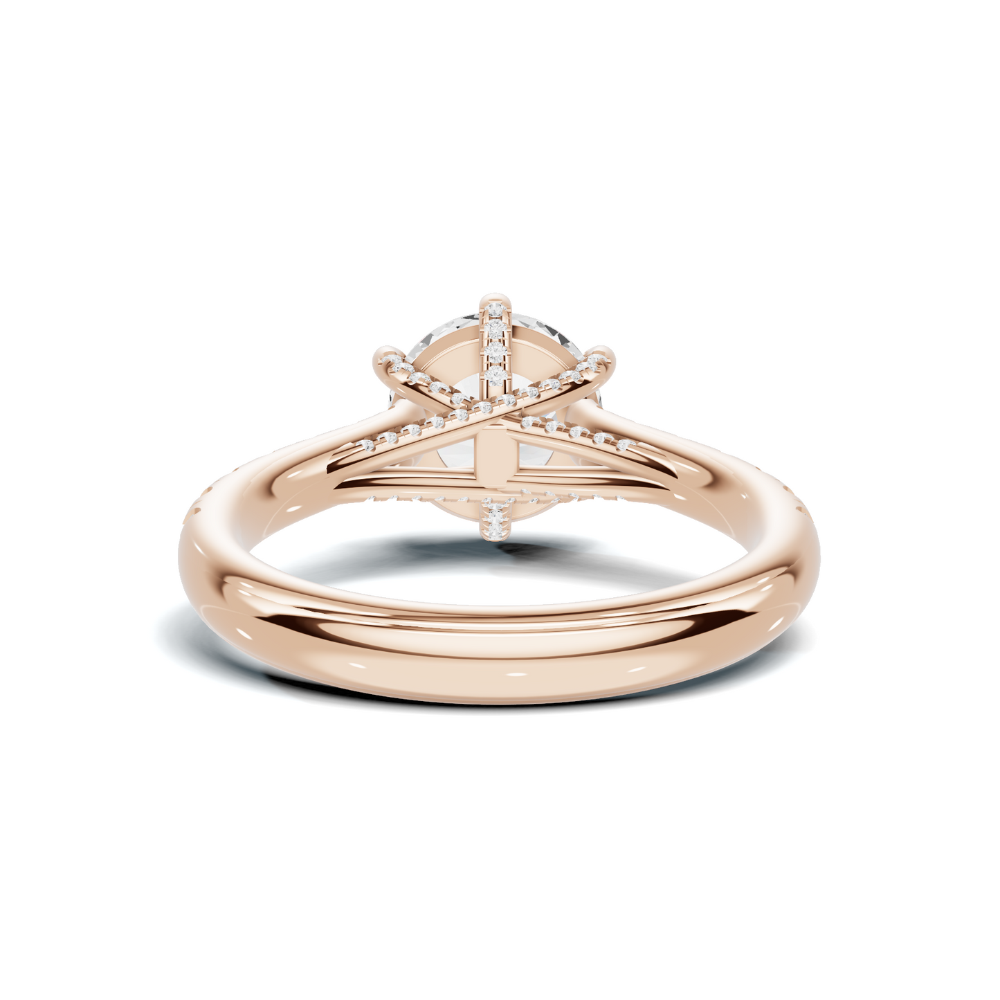 Crisscross Pave Setting Ring