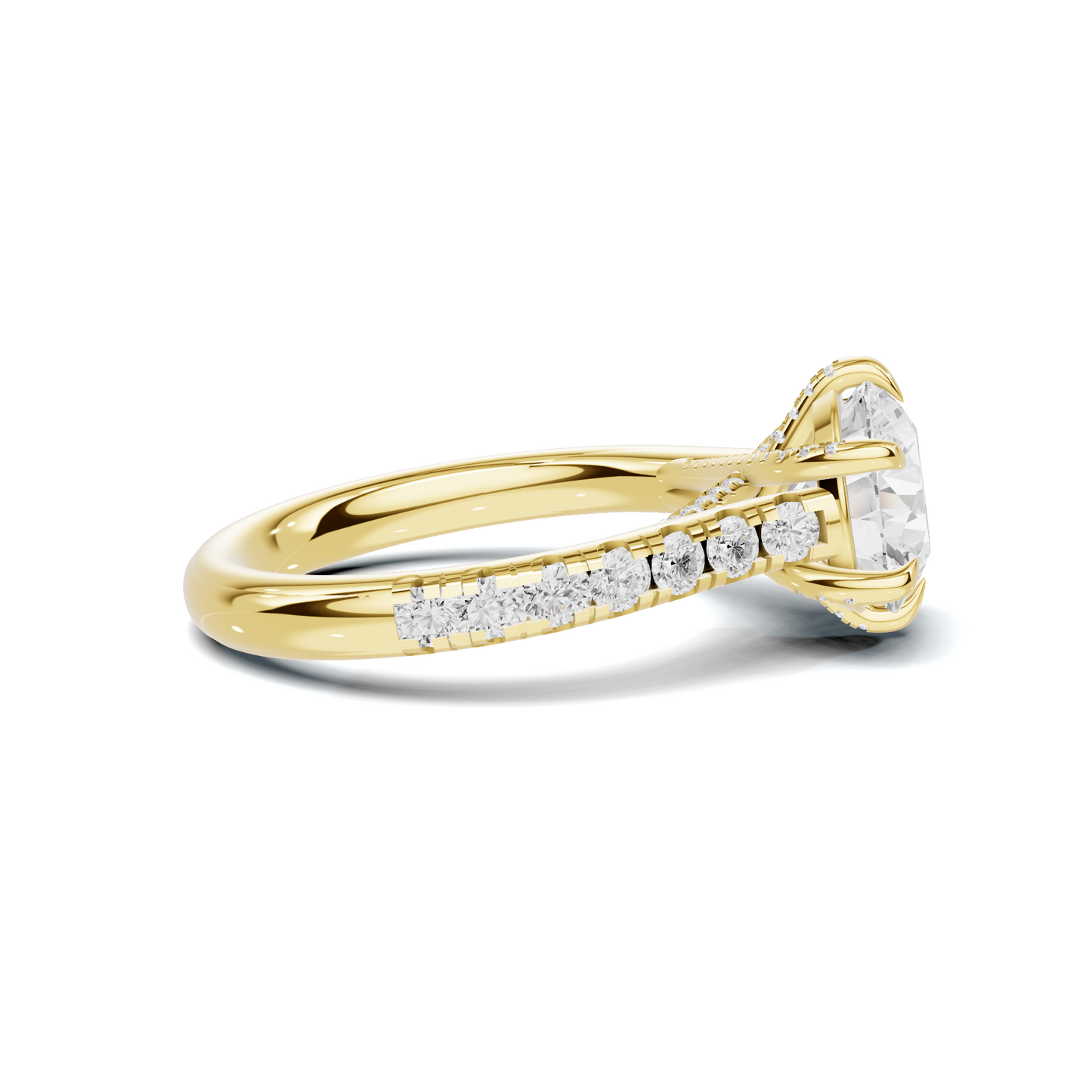Crisscross Pave Setting Ring