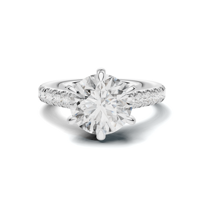 Crisscross Pave Setting Ring