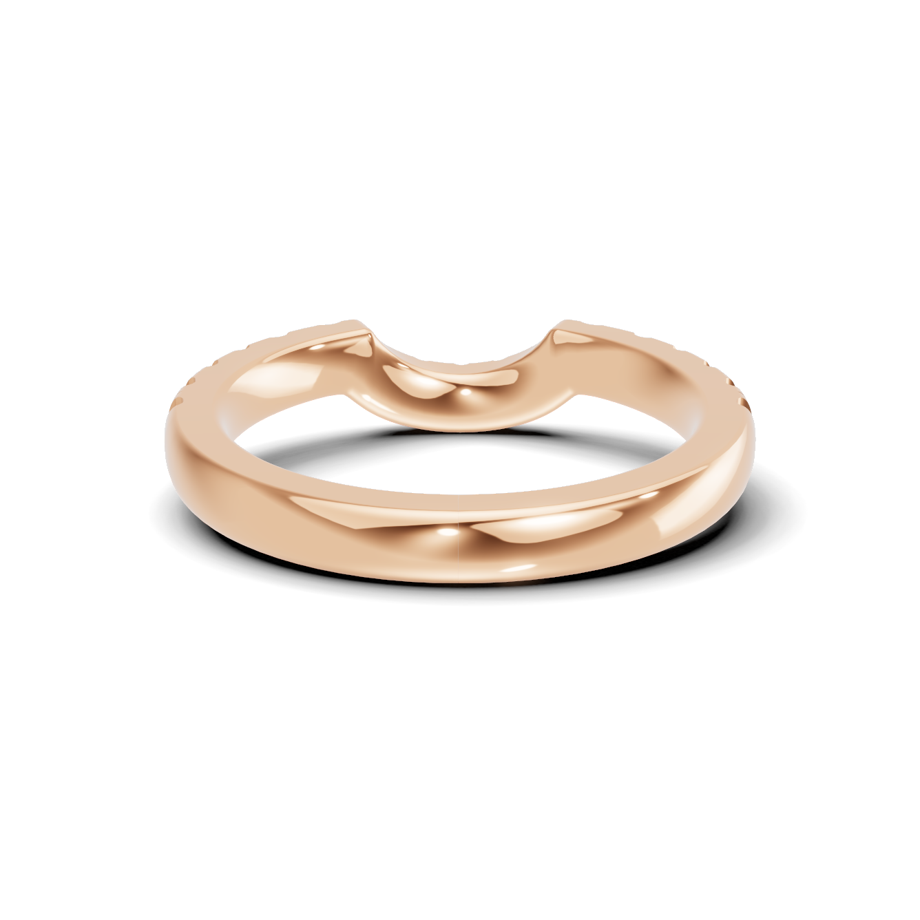 Curved Pave Contour Ring