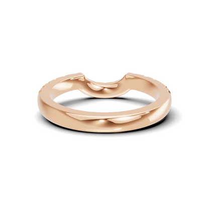 Curved Pave Contour Ring