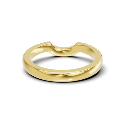 Curved Pave Contour Ring