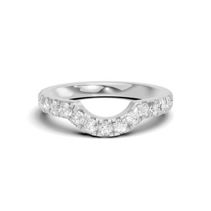 Curved Pave Contour Ring