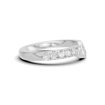 Curved Pave Contour Ring