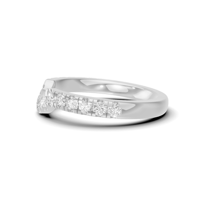 Curved Pave Contour Ring