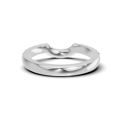 Curved Pave Contour Ring