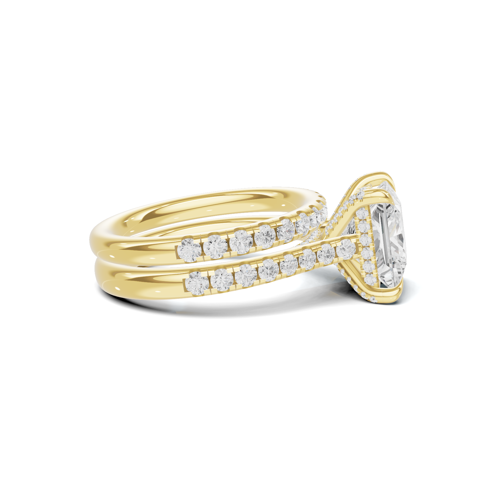 Cut Pave Ring