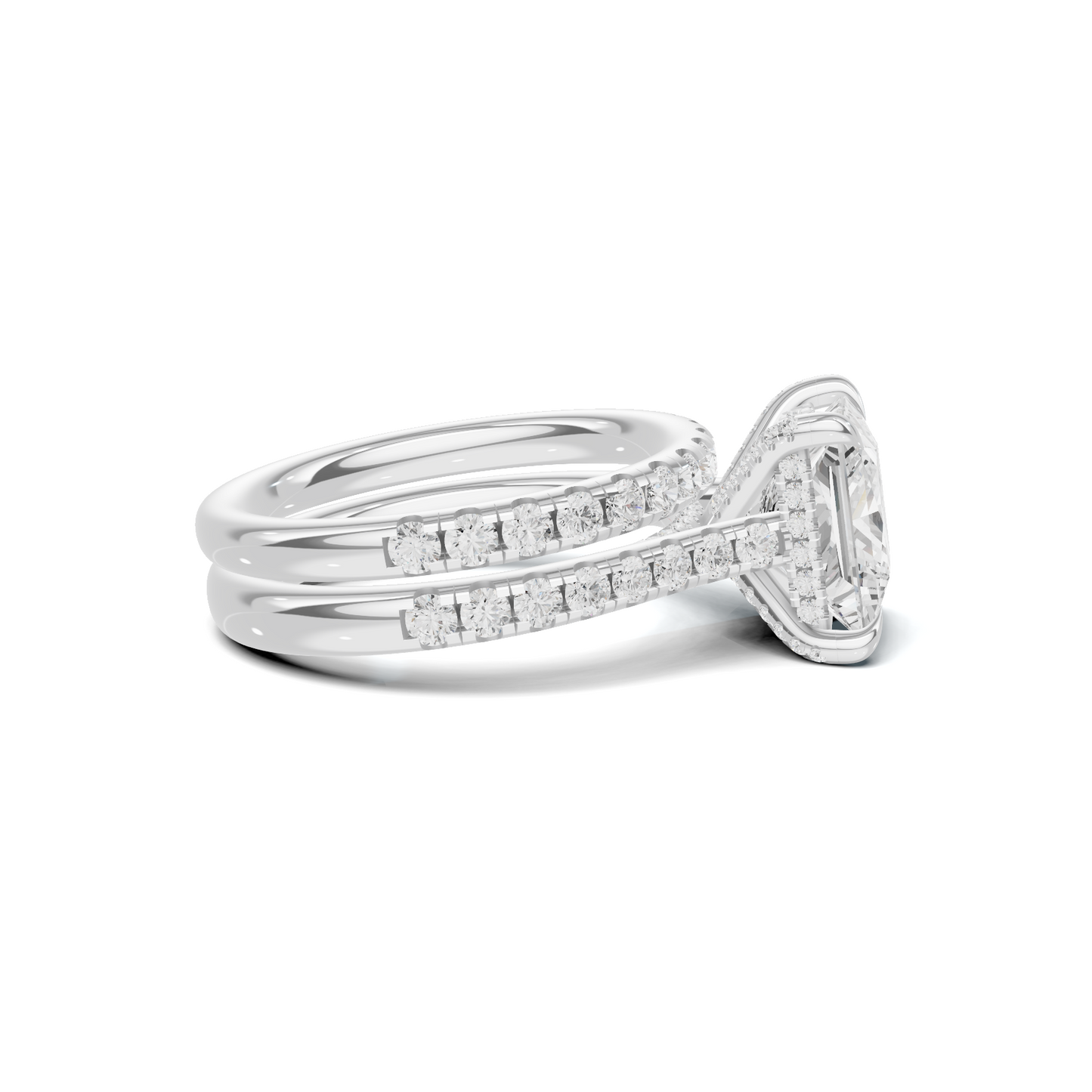 Cut Pave Ring