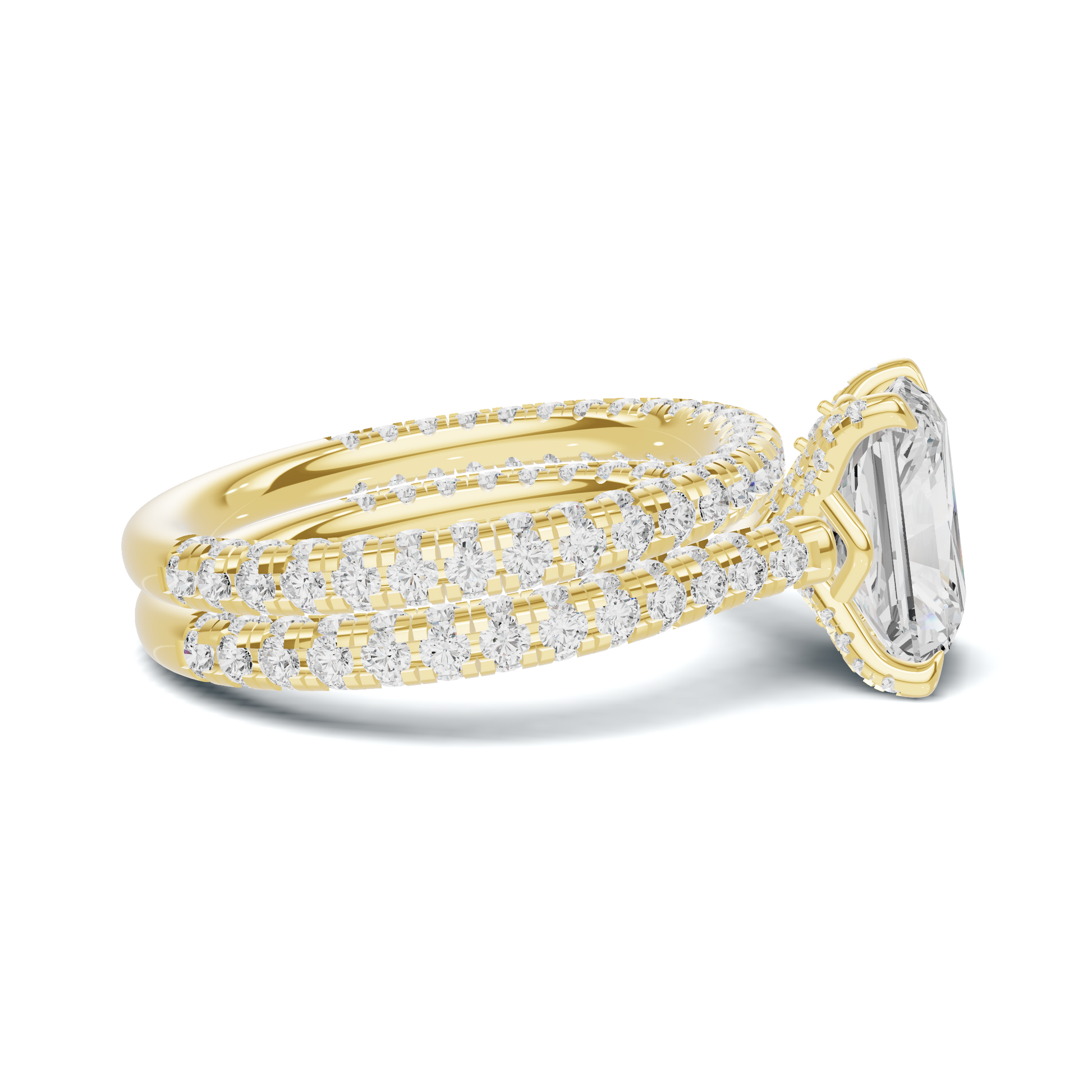Dazzling Double Band Ring