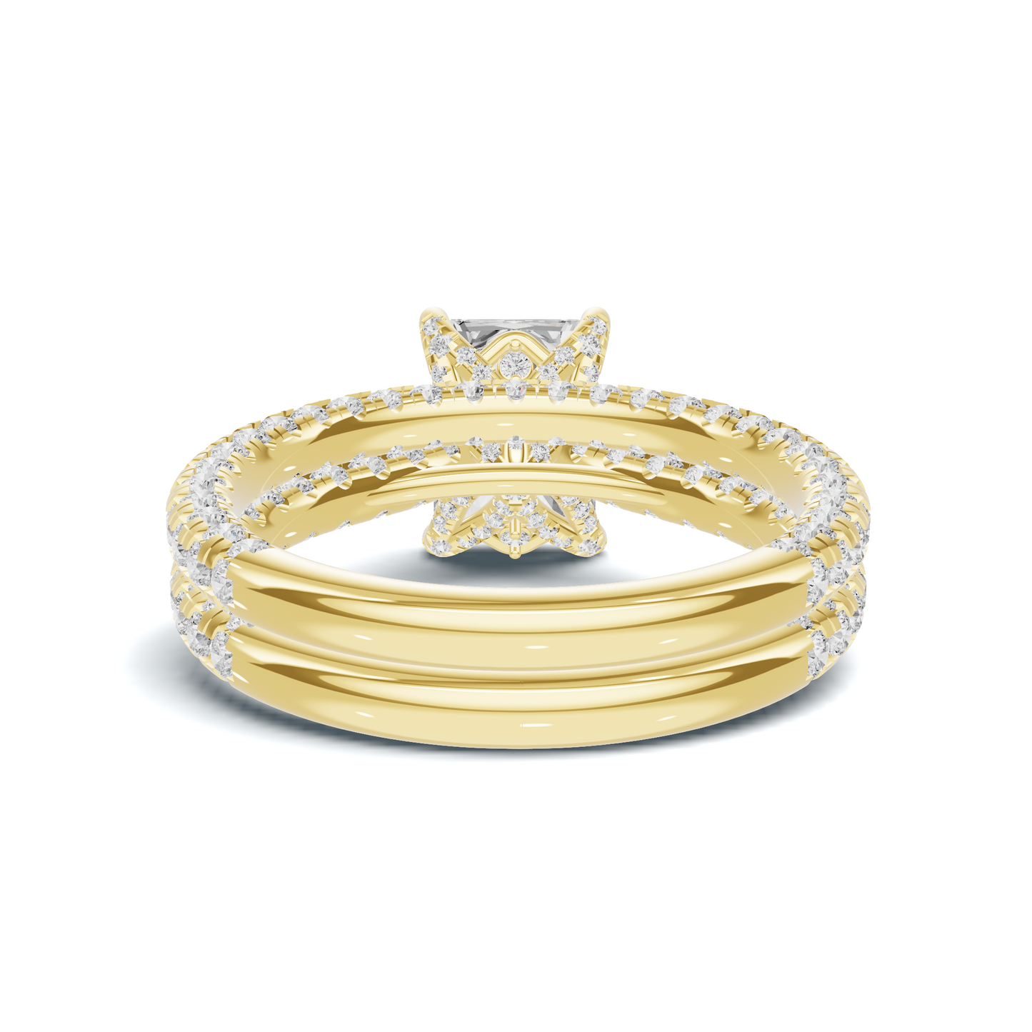 Dazzling Double Band Ring