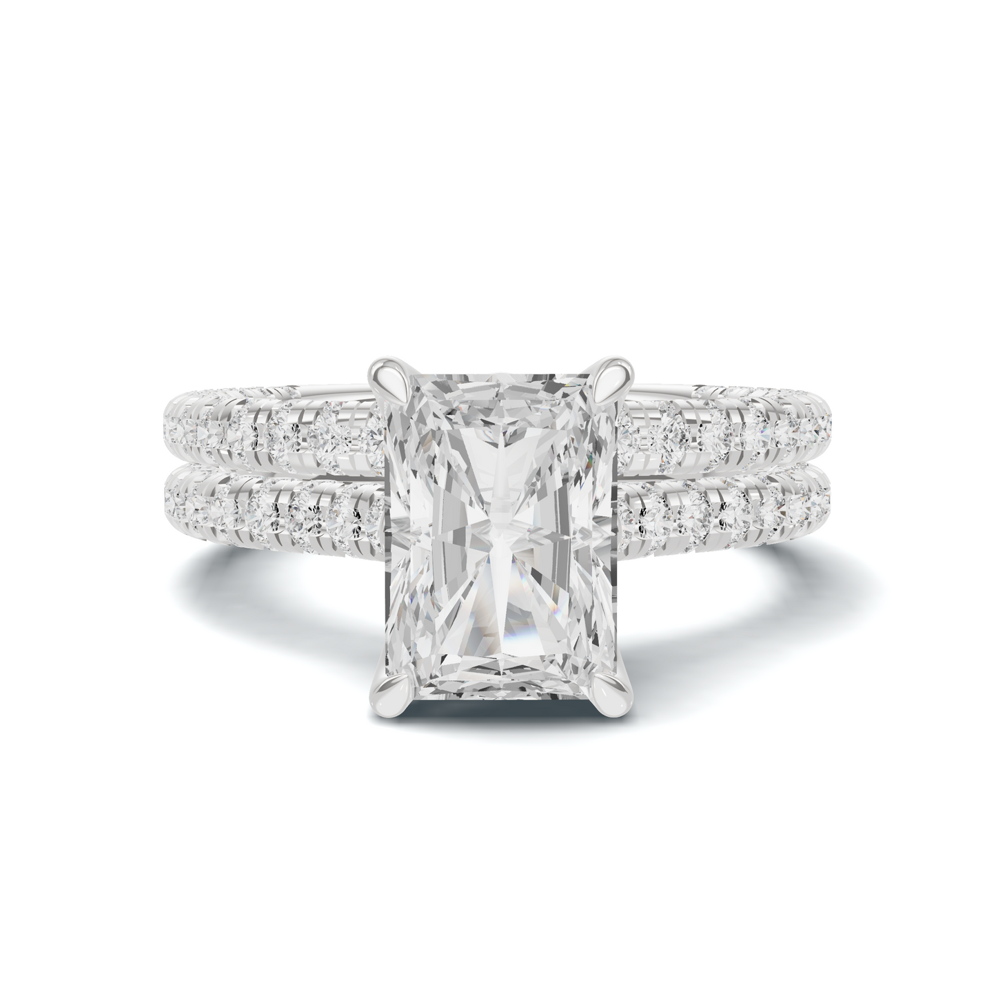 Dazzling Double Band Ring