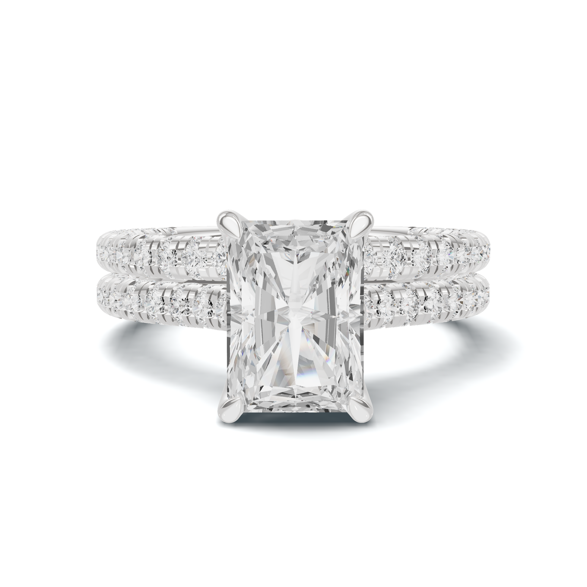 Dazzling Double Band Ring