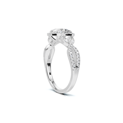 Decorative Marquise Halo Ring