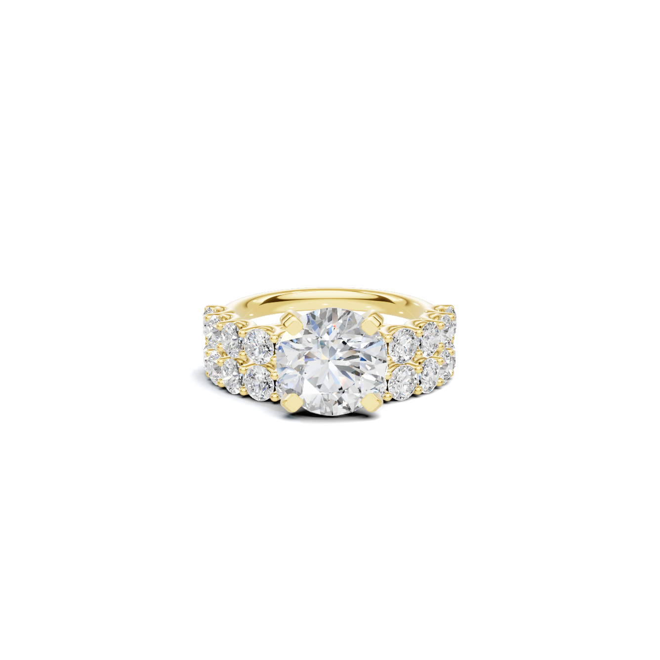 Double Band Accented Ring