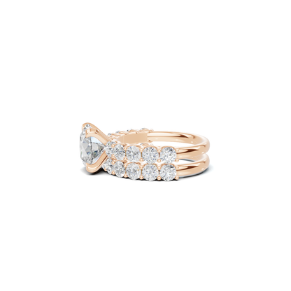 Double Band Accented Ring