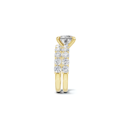 Double Band Accented Ring