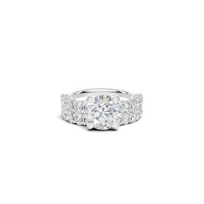 Double Band Accented Ring