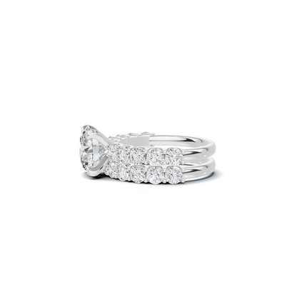 Double Band Accented Ring