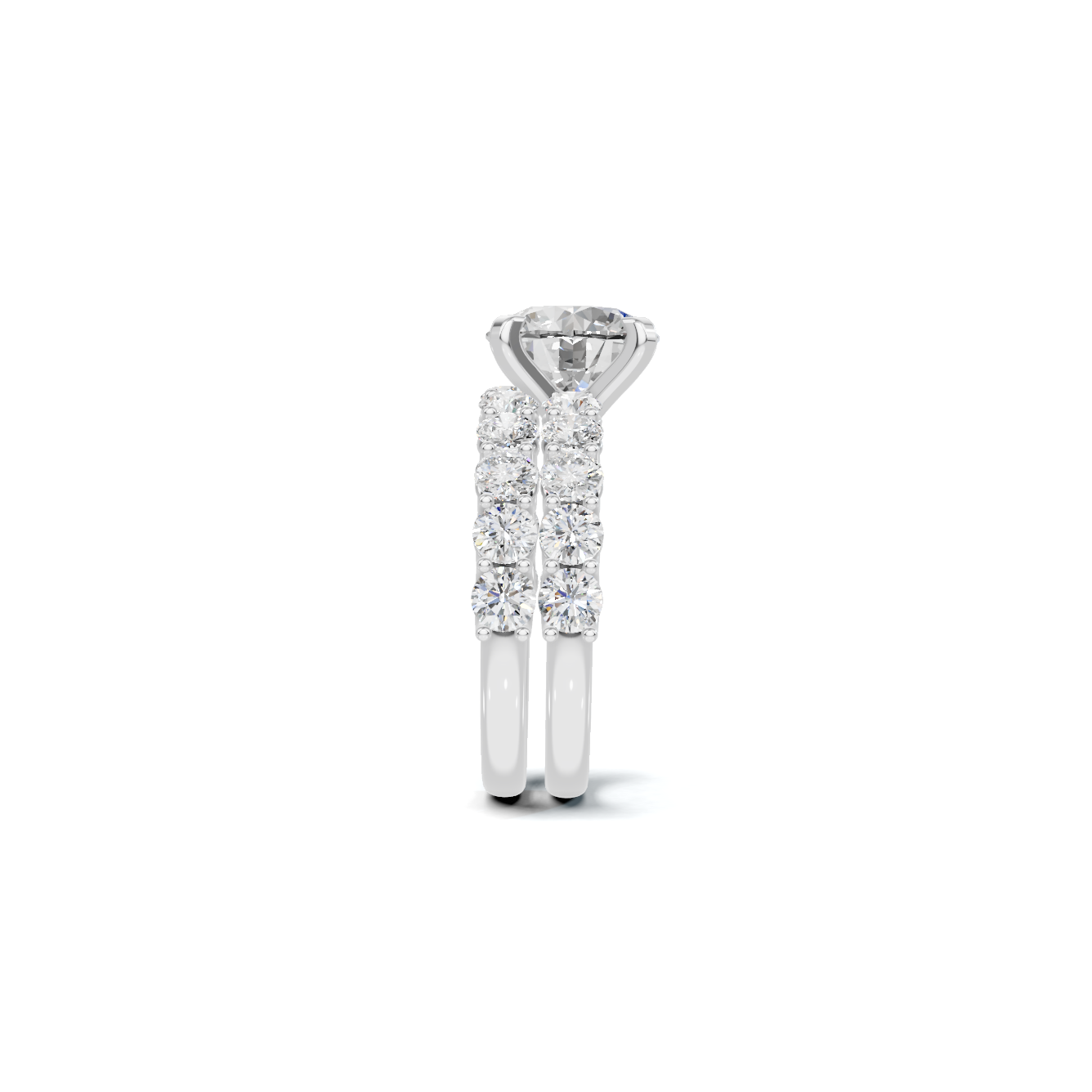 Double Band Accented Ring