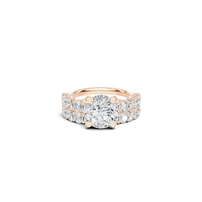 Double Band Accented Ring