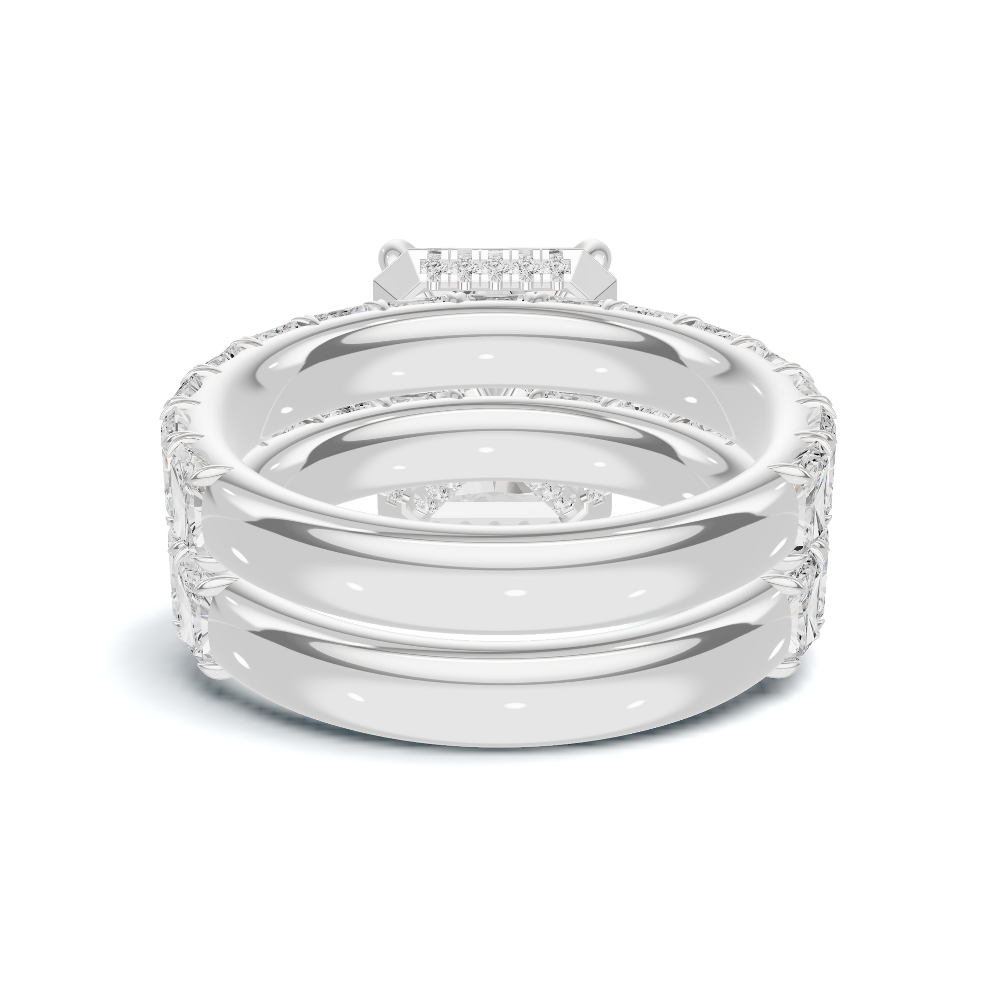 Double Band Stack Ring